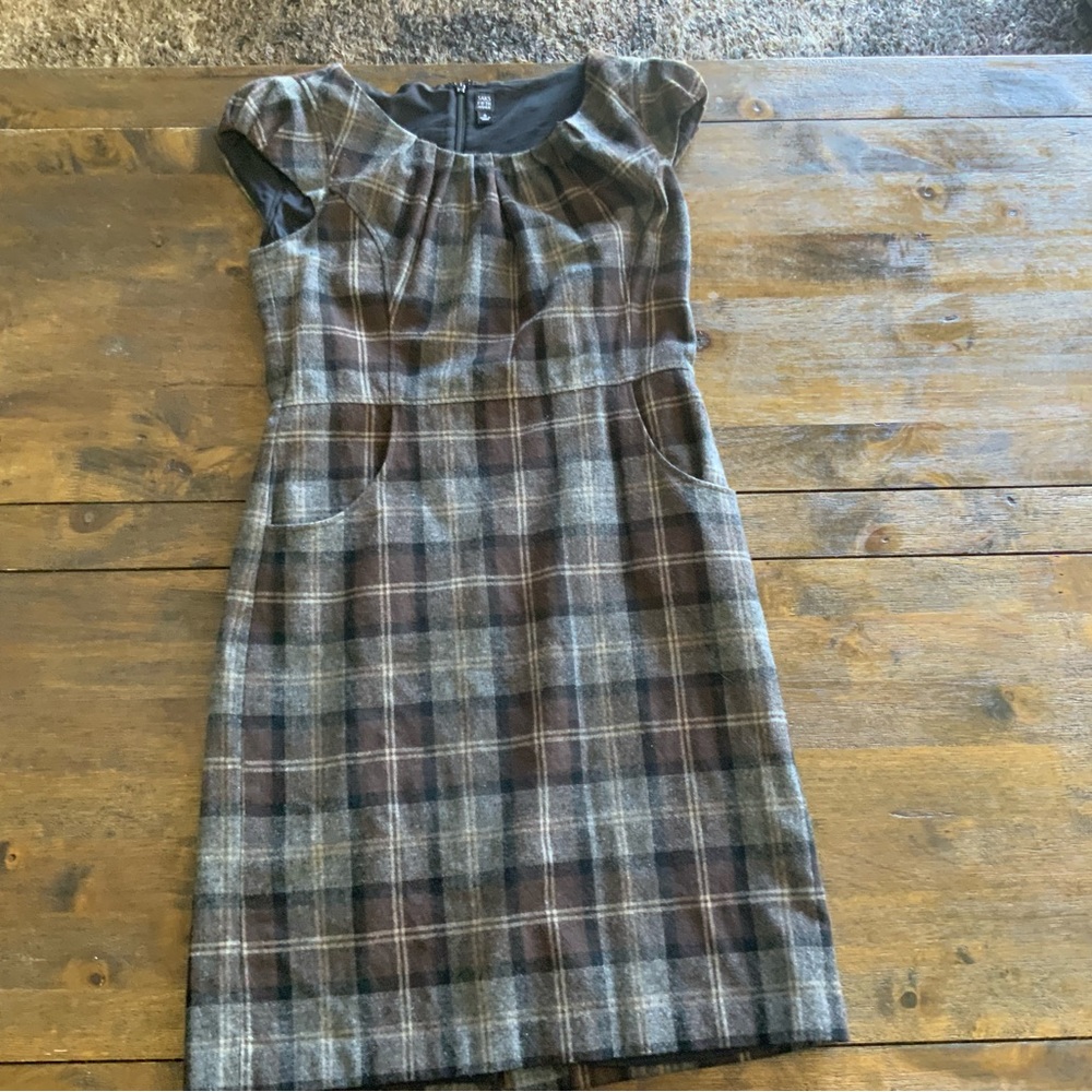 Saks Fifth Avenue Plaid Dress